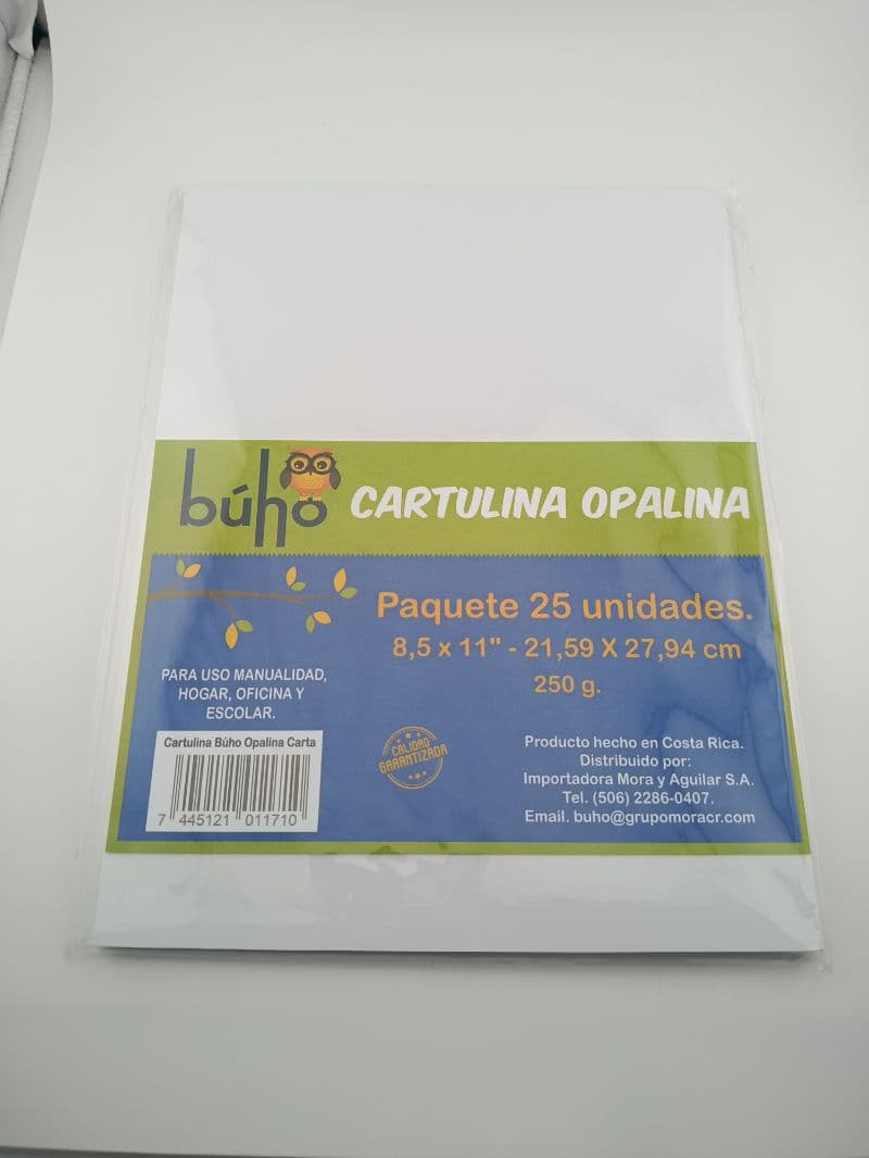 Cartulina Opalina Búho carta, paquete 25 unidades